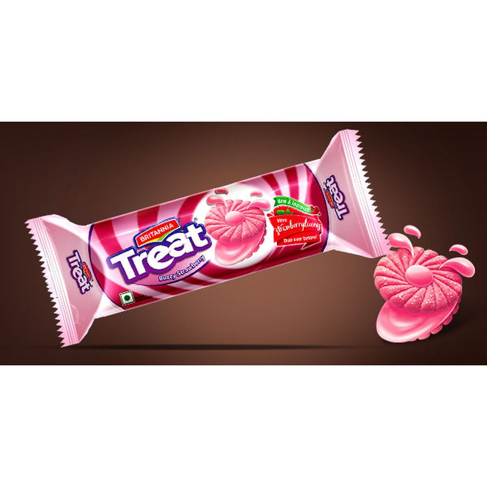 Britannia Treat - Strawberry Biscuits - 60 g