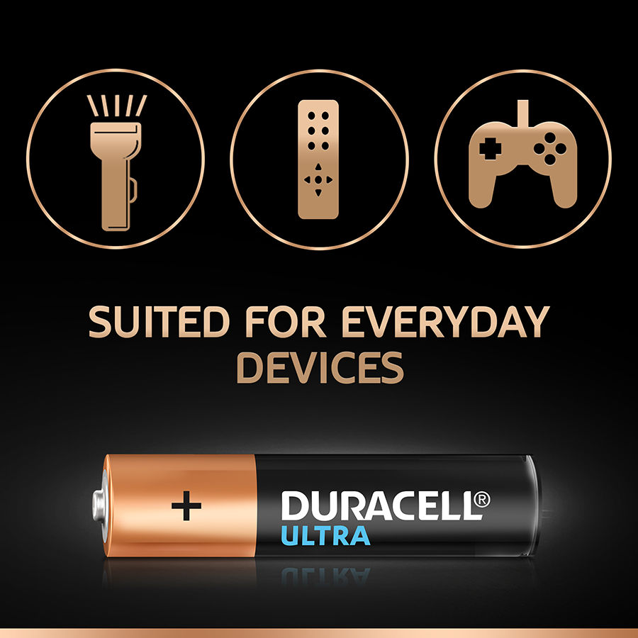 Duracell Ultra-Alkaline Battery AAA - 2 PCS