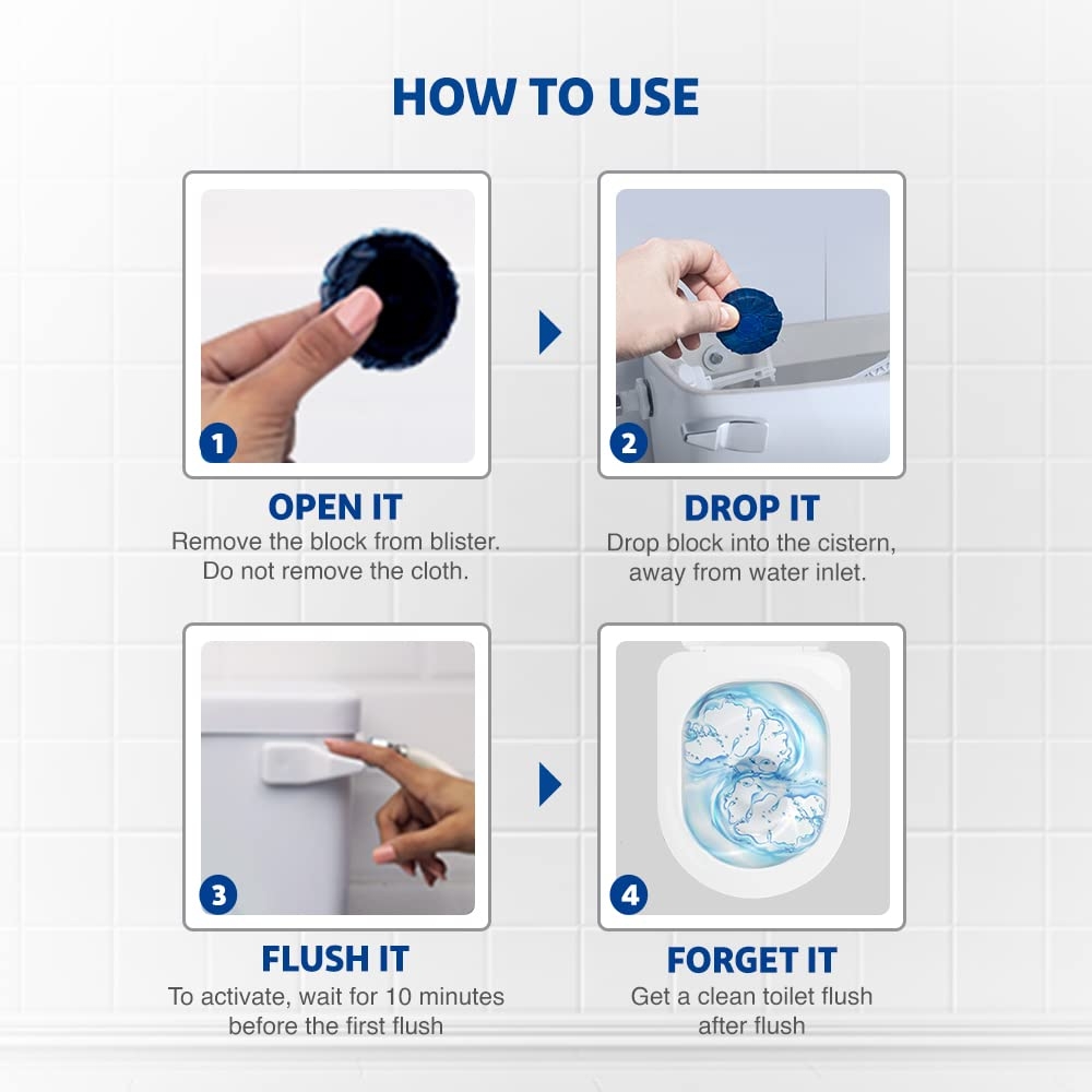 Harpic Flushmatic In-Cistern Toilet Cleaner Aquamarine - 50 g