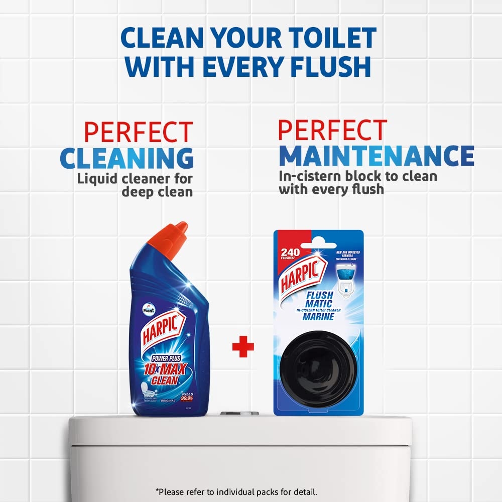 Harpic Flushmatic In-Cistern Toilet Cleaner Aquamarine - 50 g