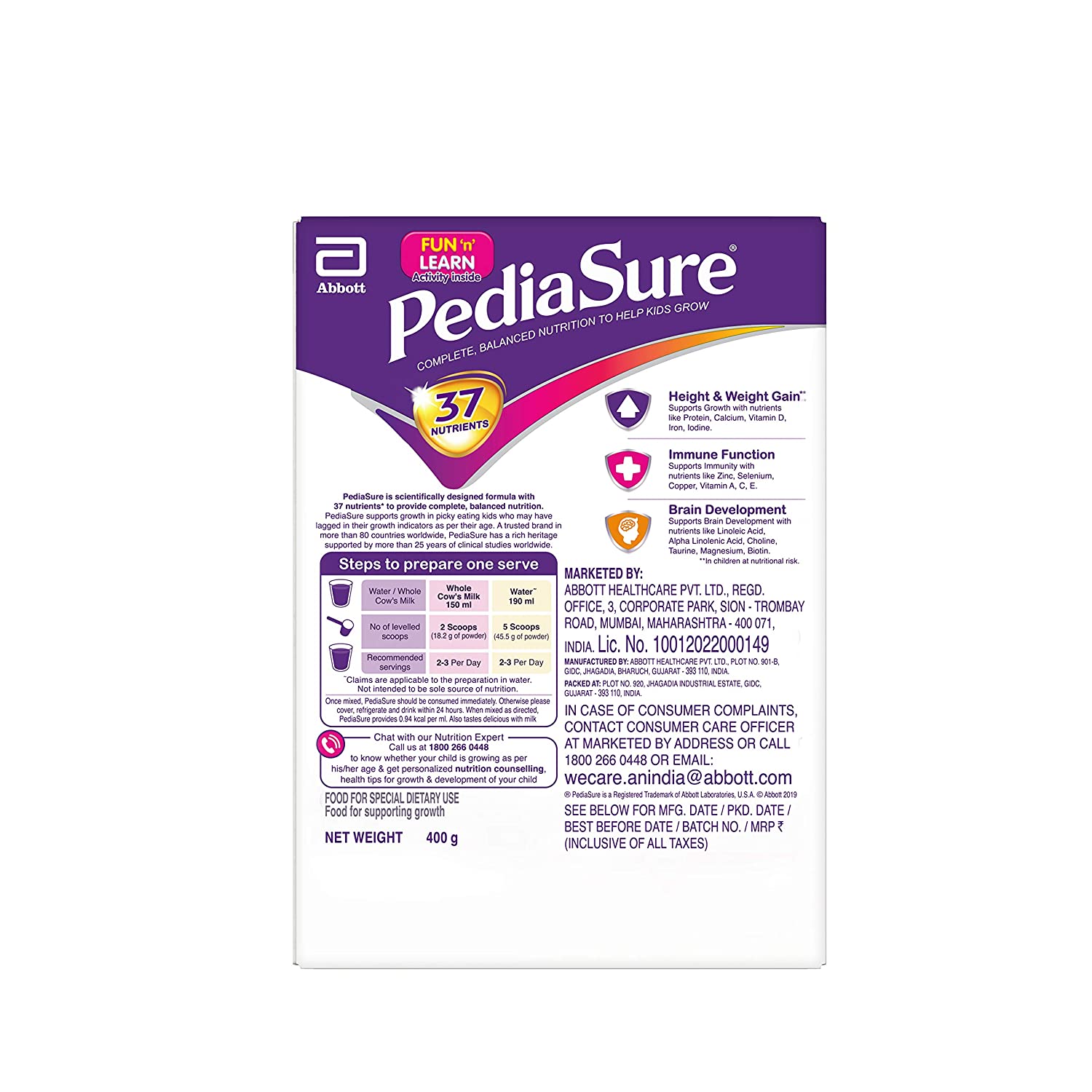 Pediasure Chocolate Flavour Powder - 375 g