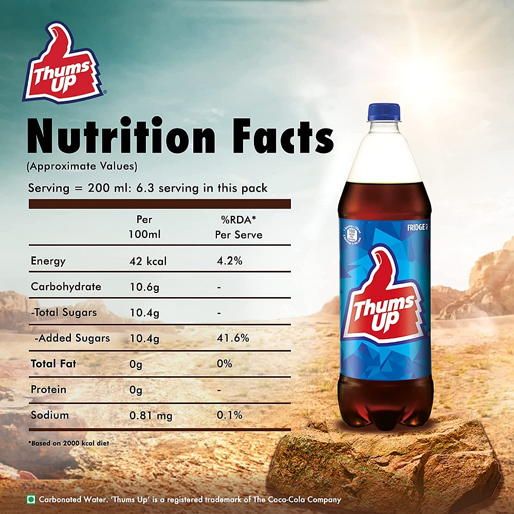 Thums Up Soft Drink - 2 lit