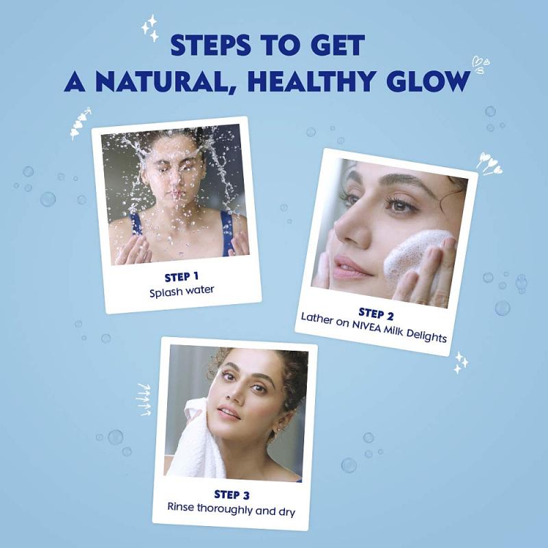 Nivea Milk Delights Face Wash - Saffron - 100 ml