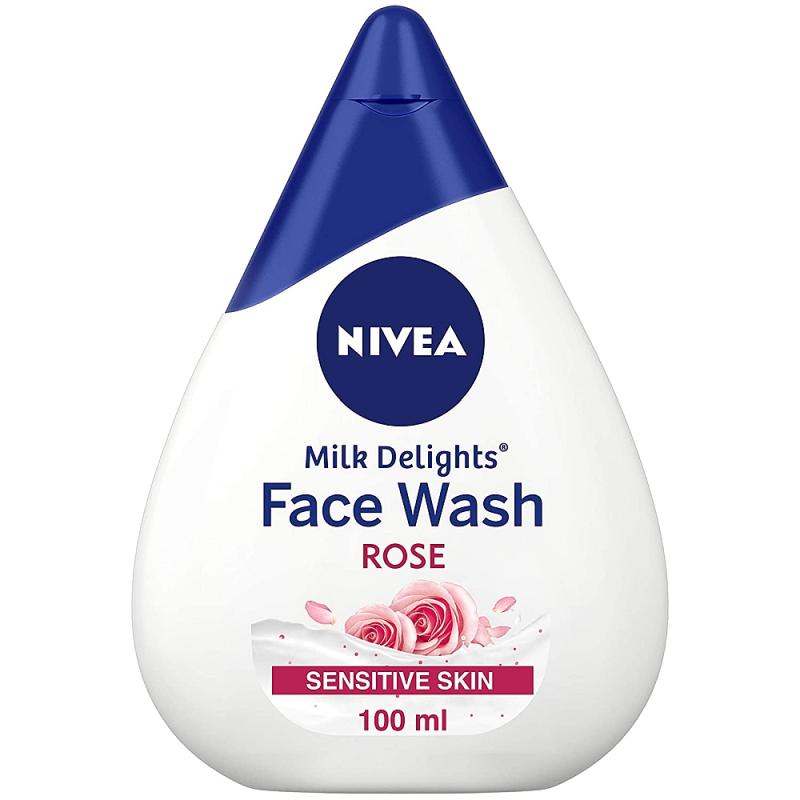 Nivea Milk Delights Face Wash - Rose - 100 ml
