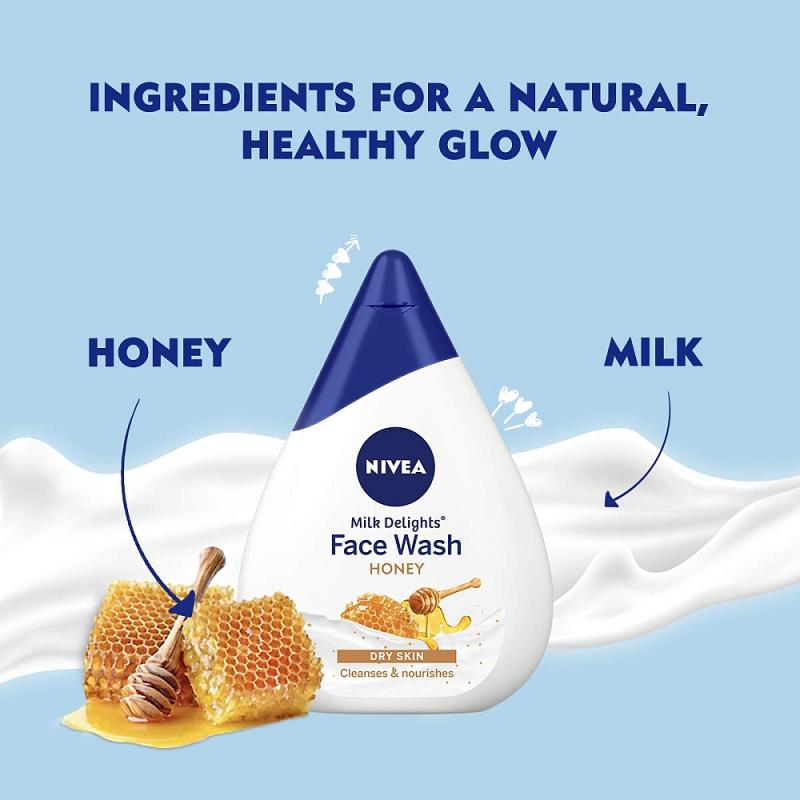 Nivea Milk Delights Face Wash - Honey - 100 ml