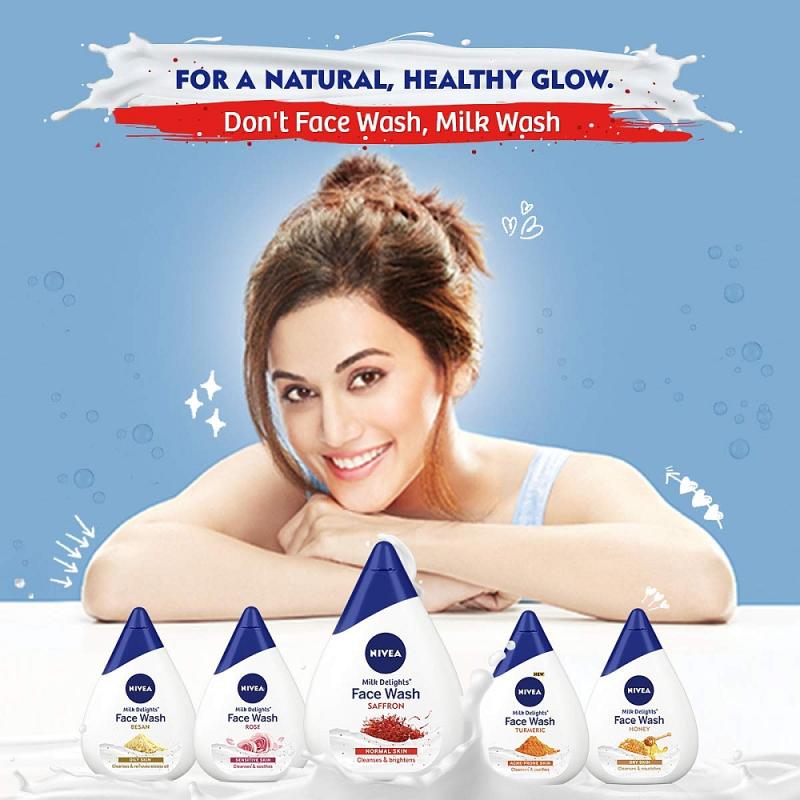 Nivea Milk Delights Face Wash - Besan - 100 ml