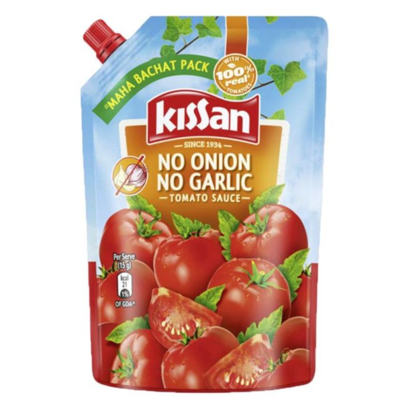 Kissan No Onion No Garlic Tomato Sauce (Pouch) - 450 g