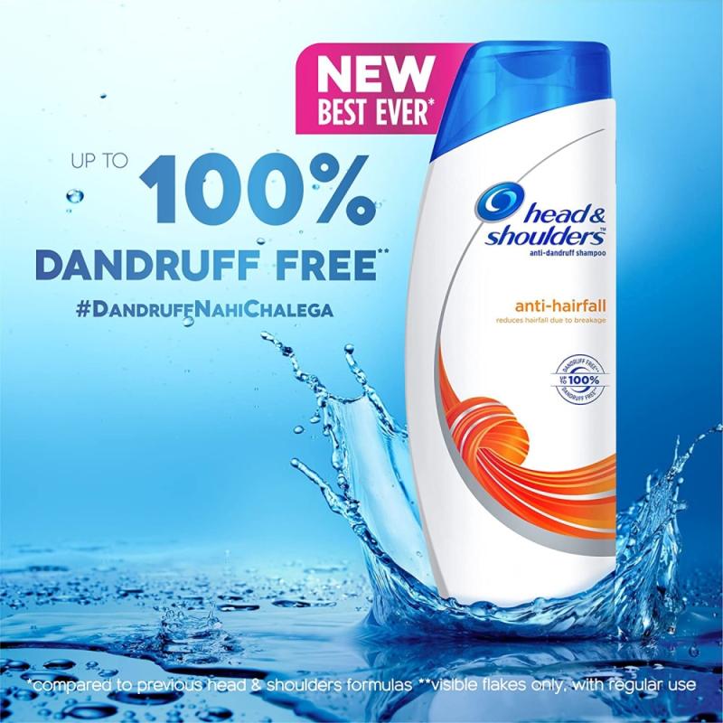 Head & Shoulders Anti-Hairfall & Anti-Dandruff Shampoo - 180 ml