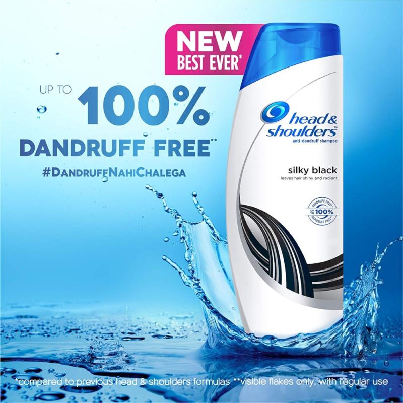 Head & Shoulders Silky Black Anti-Dandruff Shampoo - 180 ml