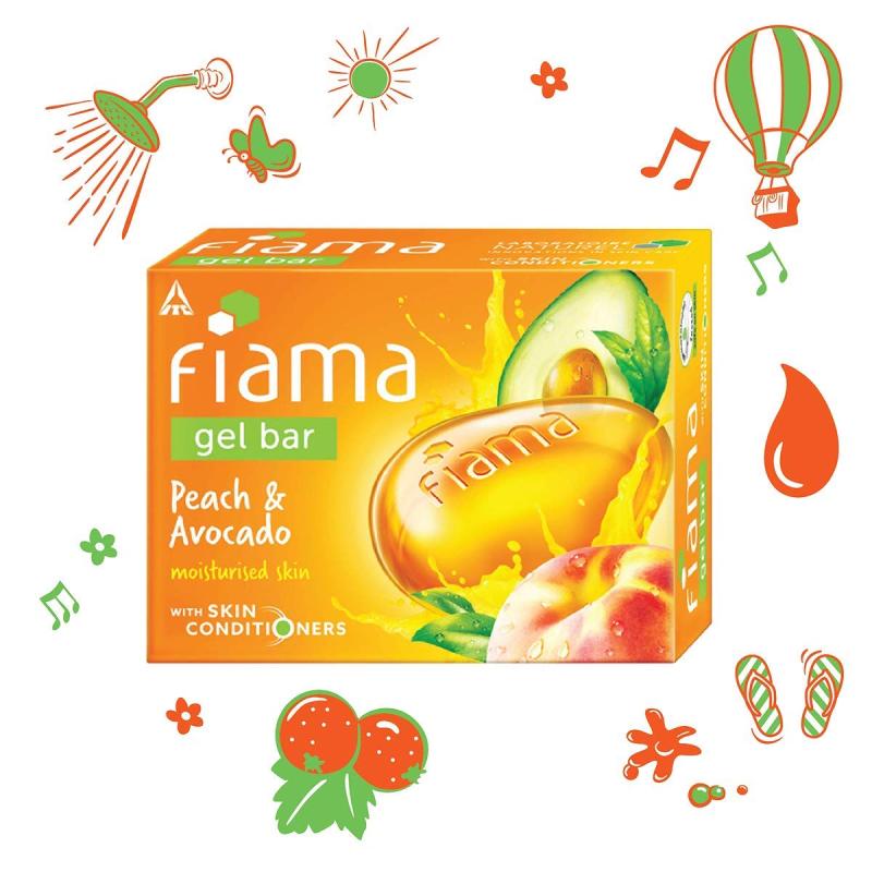 Fiama Peach & Avocado Gel Bar - 125 g