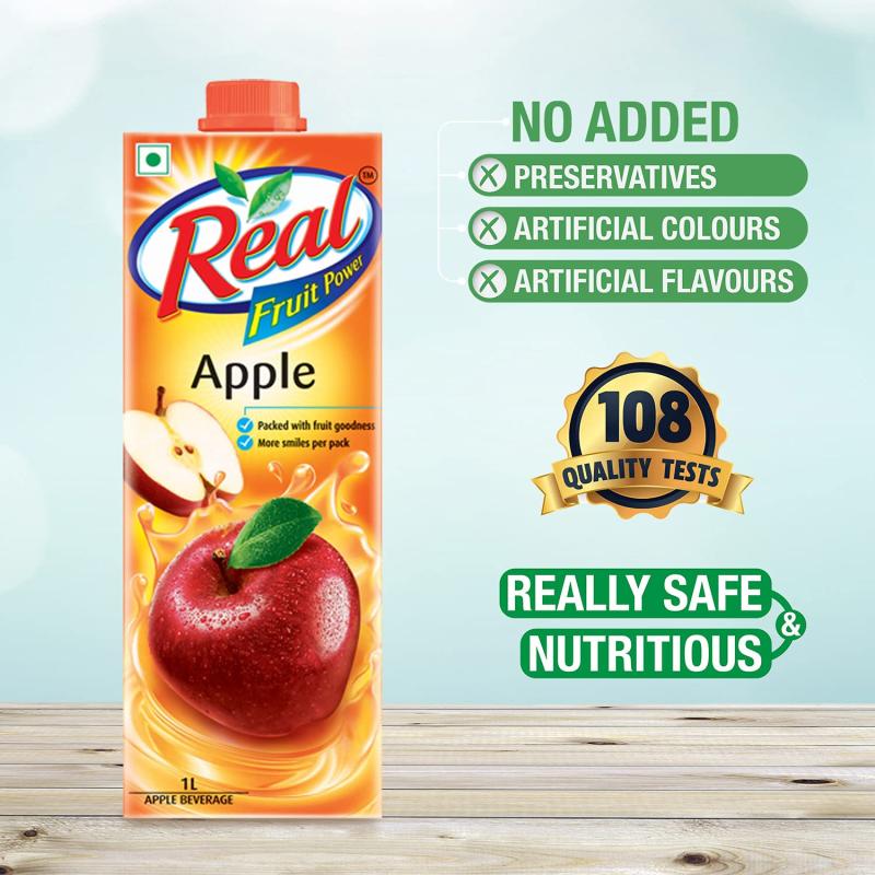 Real Fruit Power Apple Juice - 1 L