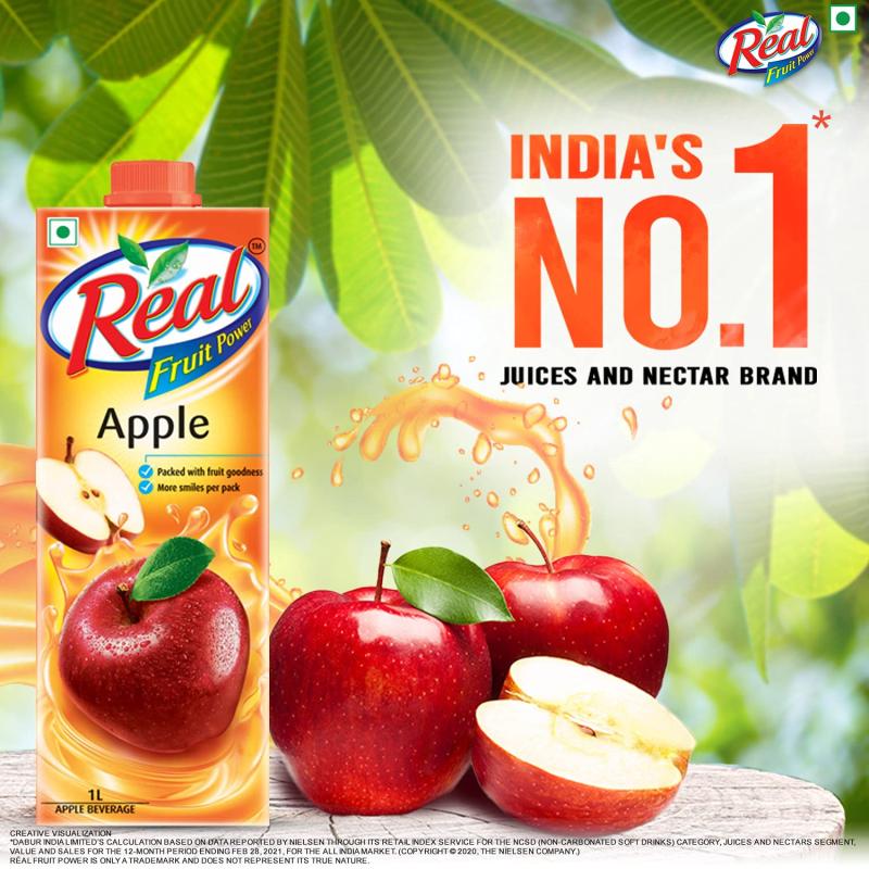 Real Fruit Power Apple Juice - 1 L