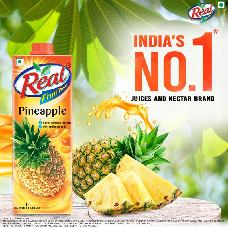 Real Fruit Power Pineapple Juice - 1 L
