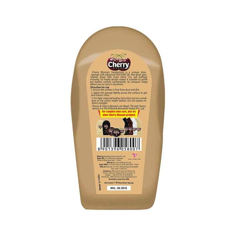 Cherry Blossom Neutral Handy Shine Shoe Polish Sponge - 1 pcs