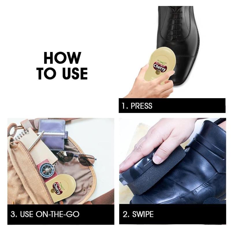 Cherry Blossom Neutral Handy Shine Shoe Polish Sponge - 1 pcs