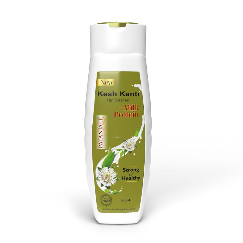 Patanjali Kesh Kanti Milk Protein Hair Cleanser - 180 ml
